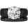 Round Cut CZ Silicone Ring Set for Women, Stackable 2-Ring Set, 7 mm Round Cut CZ | Patented Design - GlowStone Collection