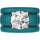 Round Cut Silicone Ring Set for Women, 2 Thin Stackable Rings - 7 mm Round Cut CZ | Patented Design - GlowStone Collection