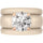 Round Cut Silicone Ring Set for Women, 2 Thin Stackable Rings - 7 mm Round Cut CZ | Patented Design - GlowStone Collection