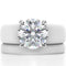 Round Cut CZ Silicone Ring Set for Women, Stackable 2-Ring Set, 7 mm Round Cut CZ | Patented Design - GlowStone Collection