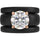 Round Cut Silicone Ring Set for Women, 2 Thin Stackable Rings - 7 mm Round Cut CZ | Patented Design - GlowStone Collection