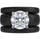 Round Cut Silicone Ring Set for Women, 2 Thin Stackable Rings - 7 mm Round Cut CZ | Patented Design - GlowStone Collection