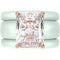 Emerald Cut CZ Silicone Ring Set for Women, 2 Thin Stackable Rings, 10x8 mm CZ Stone, Patented Design, GlowStone Collection