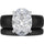 Oval Cut CZ Silicone Ring Set for Women, Stackable 2-Ring Set, 11×8 mm Oval Cut CZ | Patented Design - GlowStone Collection