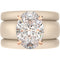 Oval Cut CZ Silicone Ring Set for Women, 2 Thin Stackable Rings – 11×8 mm Oval Cut CZ | Patented Design - GlowStone Collection