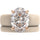 Oval Cut CZ Silicone Ring Set for Women, Stackable 2-Ring Set, 11×8 mm Oval Cut CZ | Patented Design - GlowStone Collection