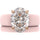 Oval Cut CZ Silicone Ring Set for Women, Stackable 2-Ring Set, 11×8 mm Oval Cut CZ | Patented Design - GlowStone Collection
