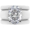 Oval Cut CZ Silicone Ring Set for Women, 2 Thin Stackable Rings – 11×8 mm Oval Cut CZ | Patented Design - GlowStone Collection