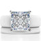 Princess Cut CZ Silicone Ring Set for Women, Stackable 2-Ring Set, 8×8 mm Princess Cut CZ | Patented Design - GlowStone Collection