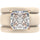 Princess Cut CZ Silicone Ring Set for Women, 2 Thin Stackable Rings – 8 ×8 mm Princess Cut CZ | Patented Design - GlowStone Collection