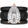 Pear Cut CZ Silicone Ring Set for Women, 2 Thin Stackable Rings, 8×12 mm Pear Cut CZ, Patent-Pending Design - GlowStone Collection