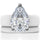 Pear Cut CZ Silicone Ring Set for Women, Stackable 2-Ring Set, 8×12 mm Pear Cut CZ, Patent-Pending Design - GlowStone Collection