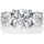 Rinfit Silicone Rings Set for Women, Stackable 2-Ring Set, Three Round CZ Stones + Thin Band - Patented Design