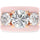Rinfit Silicone Rings Set for Women, Stackable 3-Ring Set, Three Round CZ Stones + 2 Thin Bands - Patented Design