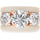 Rinfit Silicone Rings Set for Women, Stackable 3-Ring Set, Three Round CZ Stones + 2 Thin Bands - Patented Design