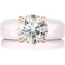Round Cut CZ Silicone Ring Set for Women, Stackable 2-Ring Set, 7 mm Round Cut CZ | Patented Design - GlowStone Collection