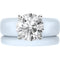 Round Cut CZ Silicone Ring Set for Women, Stackable 2-Ring Set, 7 mm Round Cut CZ | Patented Design - GlowStone Collection