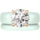 Round Cut CZ Silicone Ring Set for Women, Stackable 2-Ring Set, 7 mm Round Cut CZ | Patented Design - GlowStone Collection