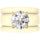 Round Cut Silicone Ring Set for Women, 2 Thin Stackable Rings - 7 mm Round Cut CZ | Patented Design - GlowStone Collection