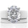 Oval Cut CZ Silicone Ring Set for Women, Stackable 2-Ring Set, 11×8 mm Oval Cut CZ | Patented Design - GlowStone Collection