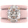Oval Cut CZ Silicone Ring Set for Women, 2 Thin Stackable Rings – 11×8 mm Oval Cut CZ | Patented Design - GlowStone Collection