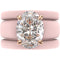 Oval Cut CZ Silicone Ring Set for Women, 2 Thin Stackable Rings – 11×8 mm Oval Cut CZ | Patented Design - GlowStone Collection