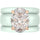 Oval Cut CZ Silicone Ring Set for Women, 2 Thin Stackable Rings – 11×8 mm Oval Cut CZ | Patented Design - GlowStone Collection