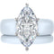 Marquise Cut Silicone Ring Set for Women, Stackable 2-Ring Set, 14×7 mm Marquise Cut CZ | Patent-Pending Design - GlowStone Collection