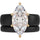 Marquise Cut Silicone Ring Set for Women, Stackable 2-Ring Set, 14×7 mm Marquise Cut CZ | Patent-Pending Design - GlowStone Collection