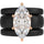 Marquise Cut CZ Silicone Ring Set for Women, 2 Thin Stackable Rings - 14×7 mm Marquise Cut CZ | Patent-Pending Design - GlowStone Collection