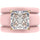 Princess Cut CZ Silicone Ring Set for Women, 2 Thin Stackable Rings – 8 ×8 mm Princess Cut CZ | Patented Design - GlowStone Collection