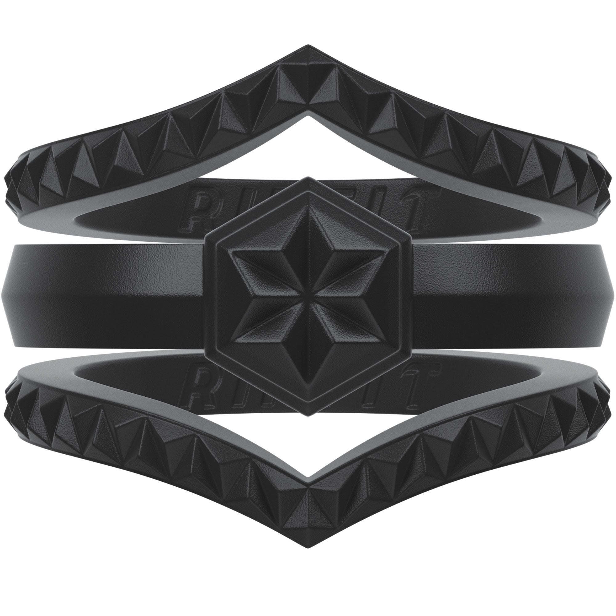 Women's Couture Silicone Rings. Stylish Design - 3 Rings Set - Patented Design