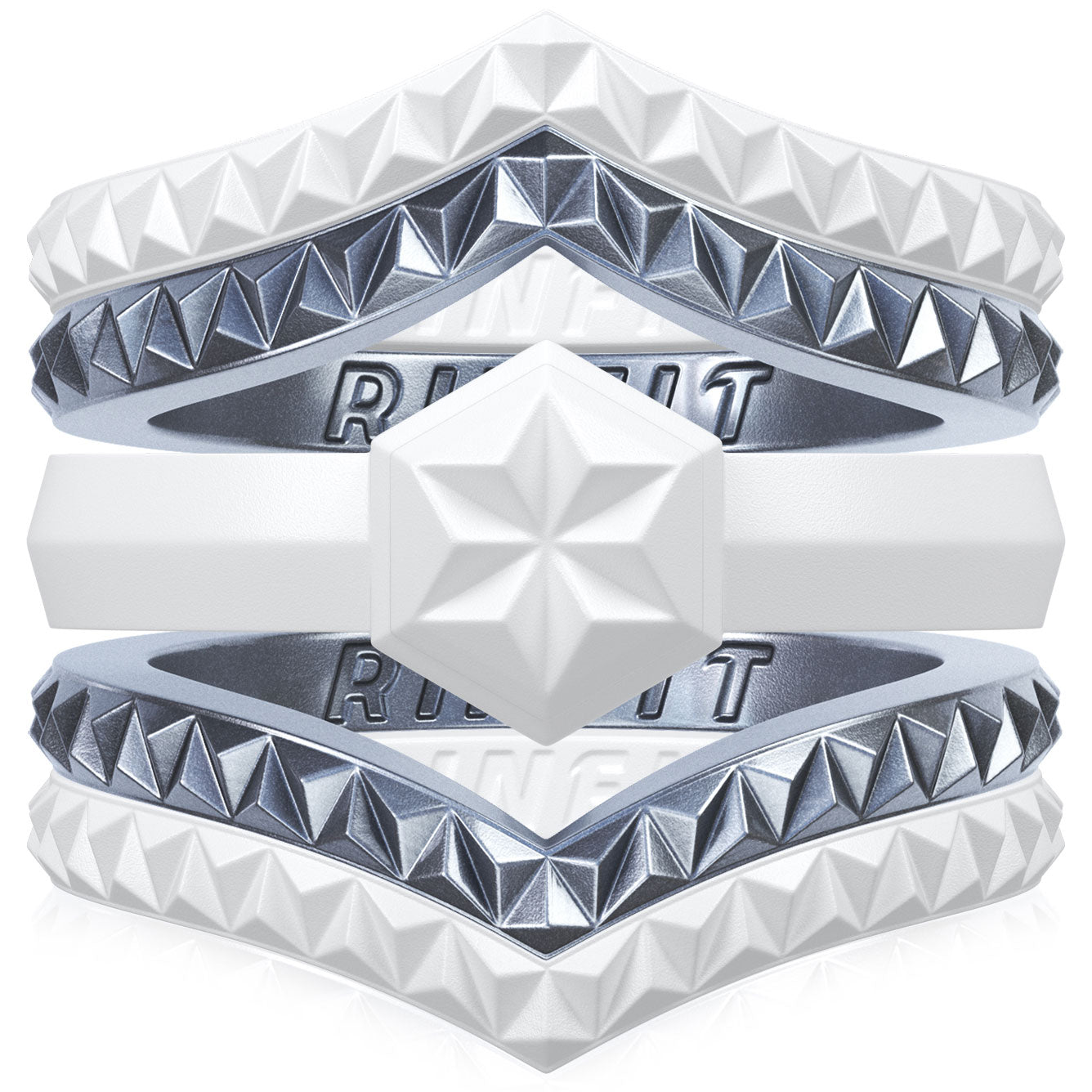 Rinfit Silicone Wedding Rings Rinfit Matching Silicone Rings For