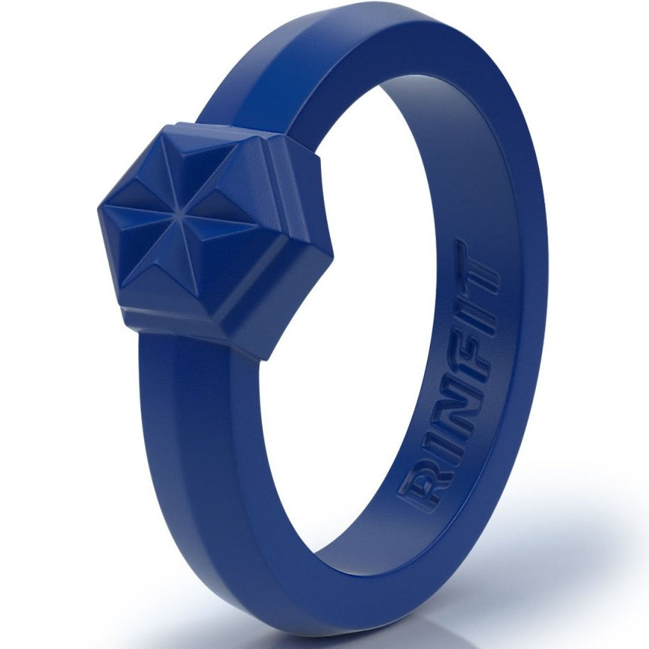 GIFT RING Women's Couture Silicone Engagement Ring. Stylish Design, Comfortable & Durable Wedding Band