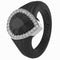 Pear Silicone Ring with Metal Frame & CZ Stones