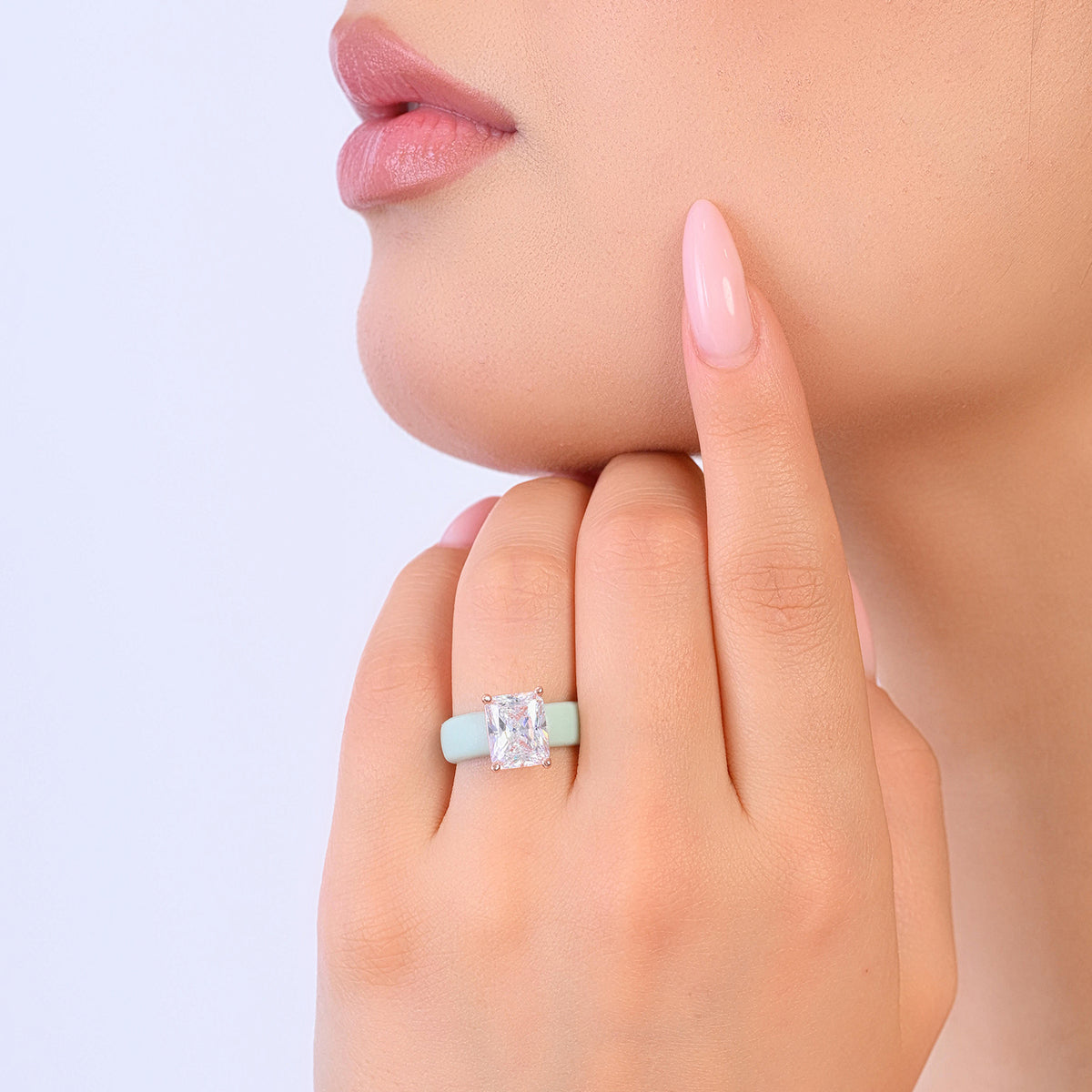 #color_Light Green and Rose Gold