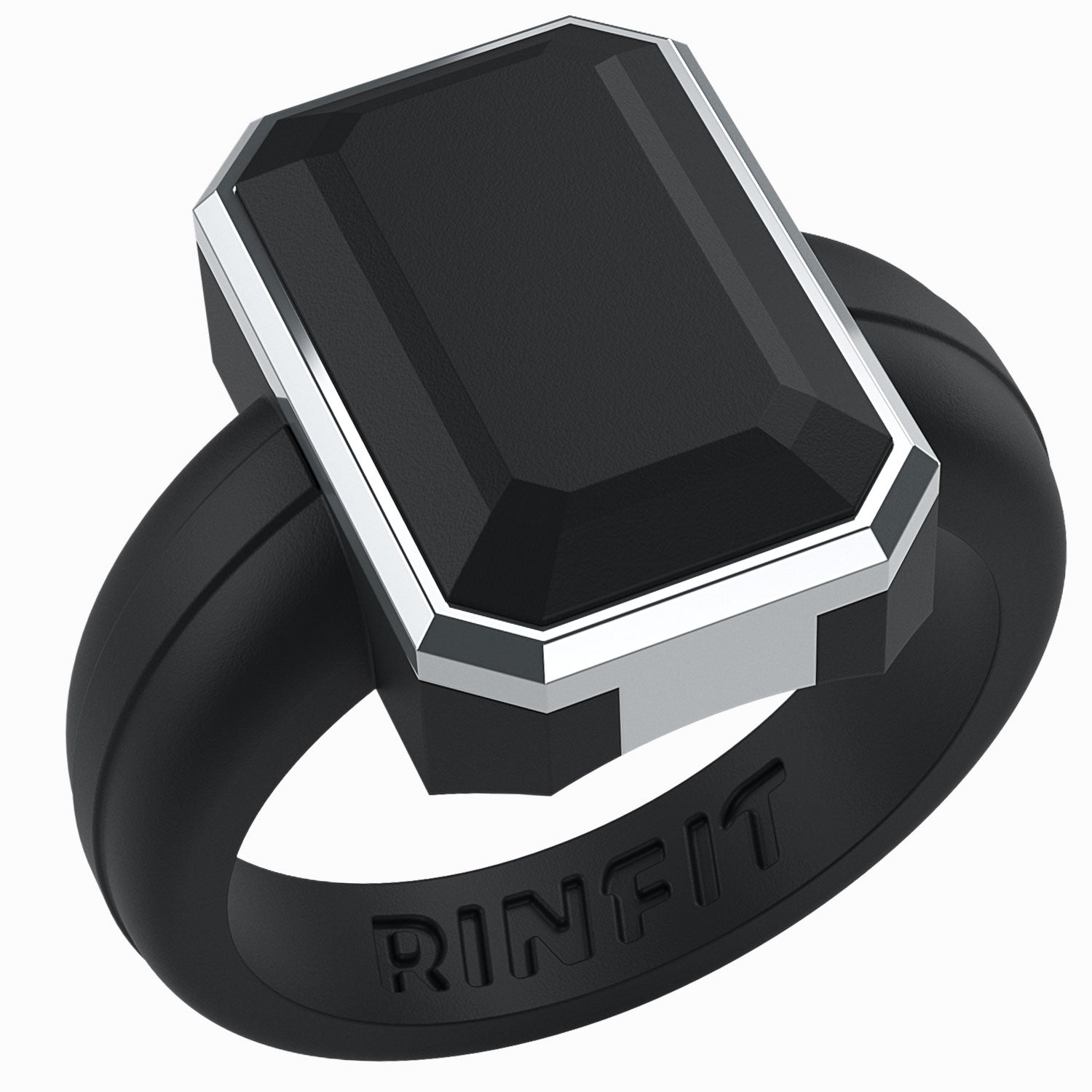 Emerald Collection- Silicone Rings for Women with Metal Frame - Patented Design