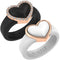 Rinfit Silicone Rings – Heart Collection- 2 Rings Set | U.S. Patent Pending Design