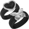 Rinfit Silicone Rings - Heart & Butterfly Collection - 2 Rings Set | Patent Pending Design