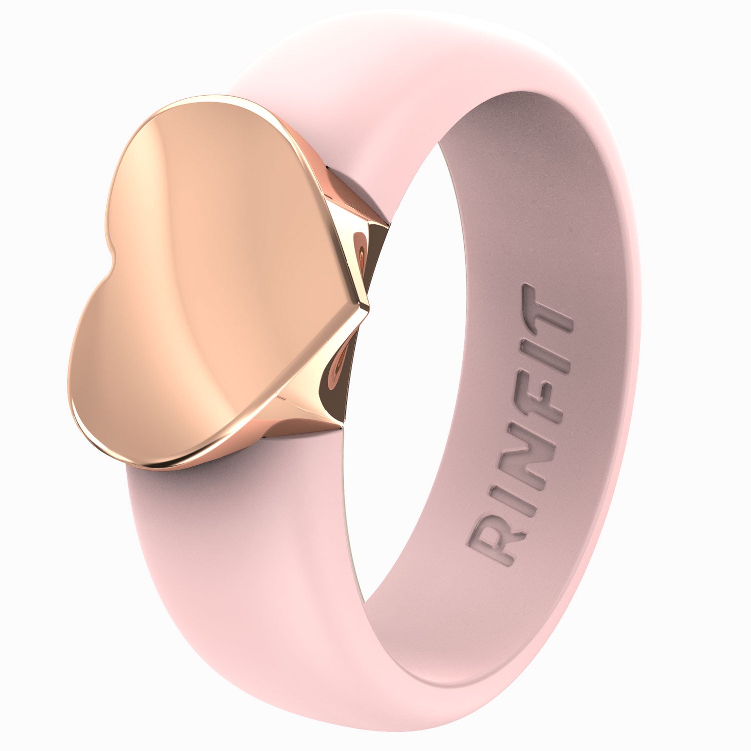 Heart Collection - Women's Silicone Rings with Metal - Patent Design