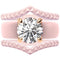 Silicone Ring Stackable Set – 7mm Round Solitaire CZ | Patented Design - GlowStone Collection