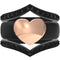 Stackable 3-Piece Ring Set - Silicone & Metal Heart