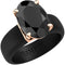 Silicone Ring – 12×8 mm Black Oval Cut CZ | Patented Design - GlowStone Collection