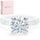 Rinfit Frosted Clear Thin Silicone Ring with Round cut CZ | Patented Design