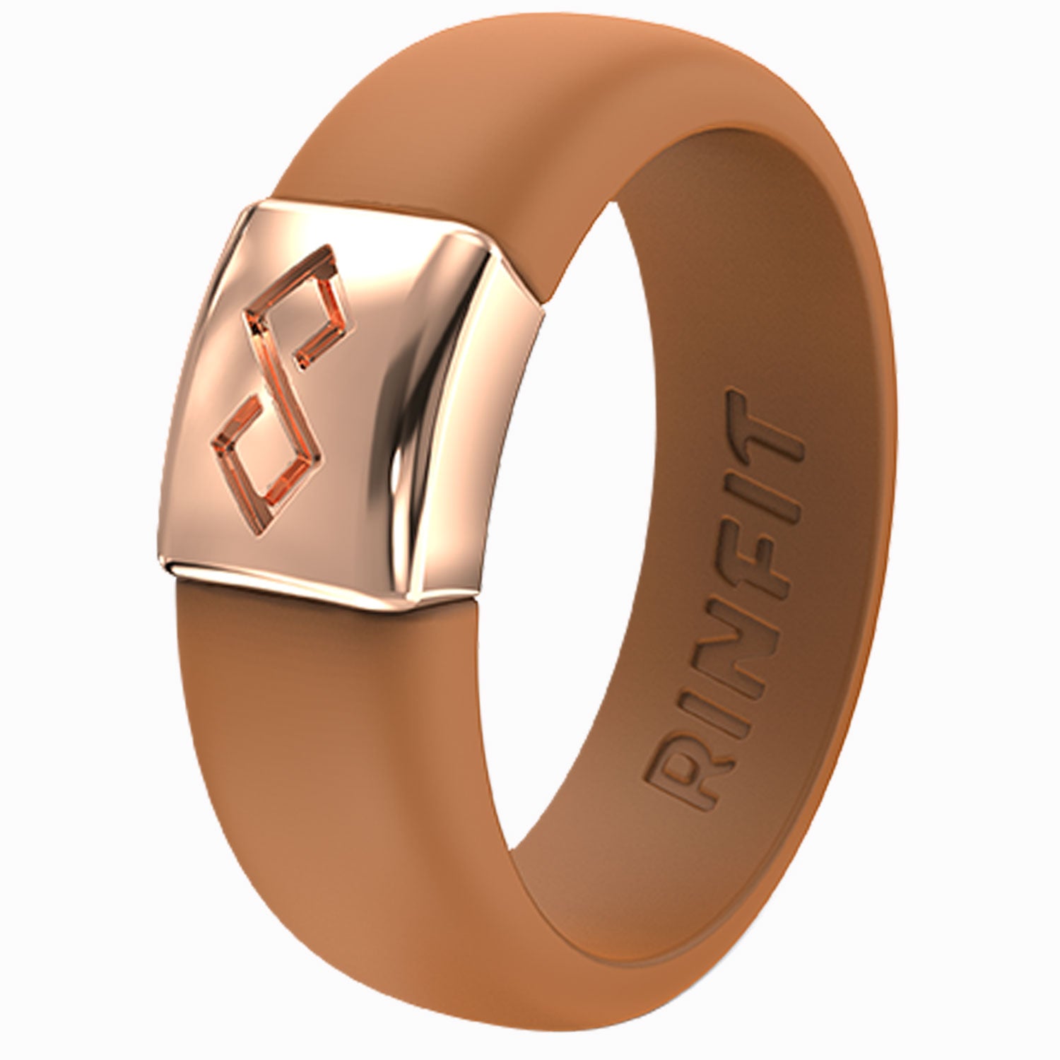 MetalInfinity Collection - Women's Silicone Rings with Metal - Patented Design