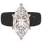 Silicone Ring – 14×7 mm Marquise Cut CZ | Patent-Pending Design - GlowStone Collection