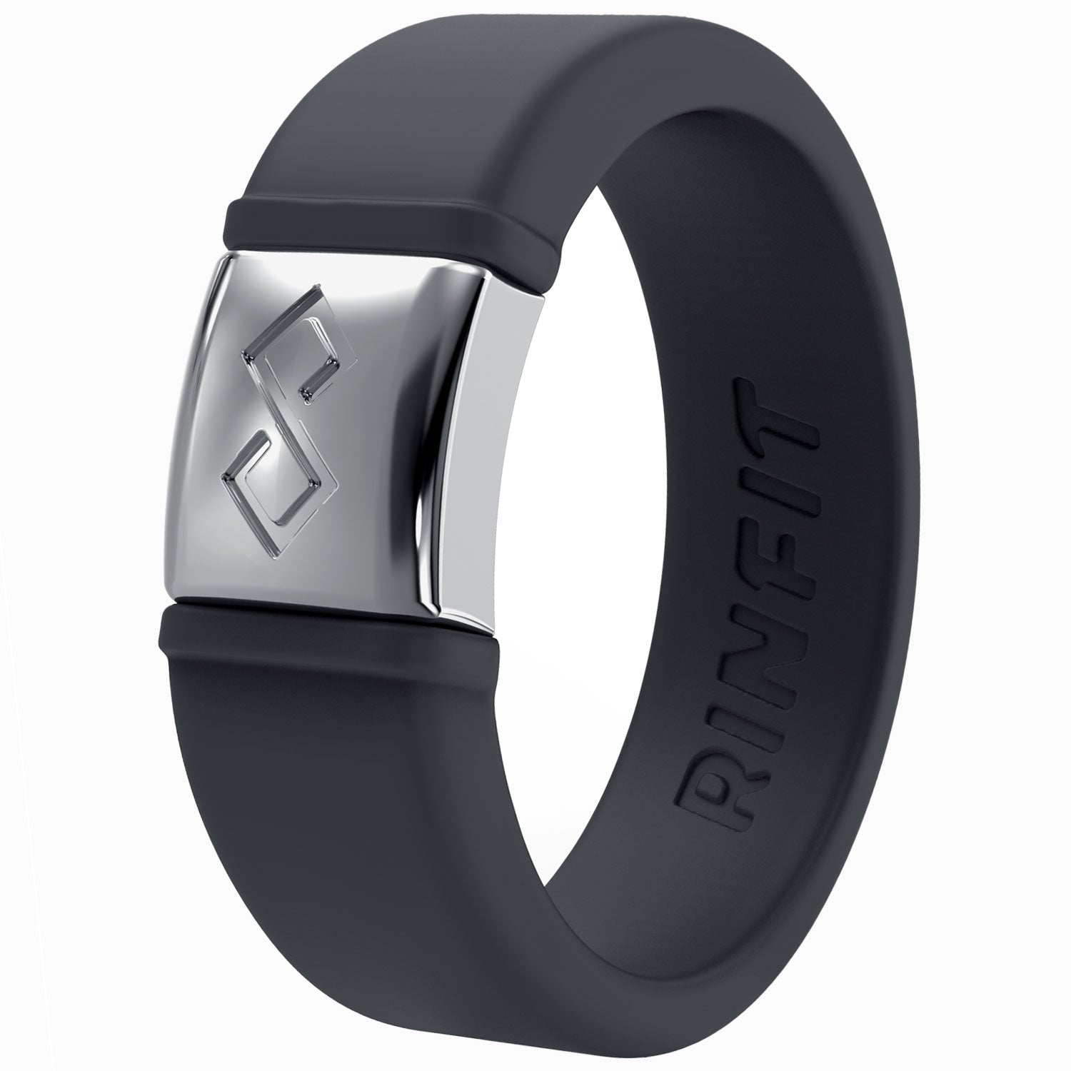 MetalInfinity Collection - Men's Silicone Rings with Metal - Patented Design