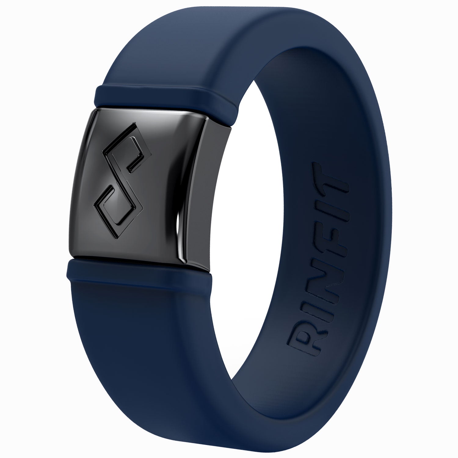 MetalInfinity Collection - Men's Silicone Rings with Metal - Patented Design