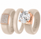 Rinfit Signature Trio – Glowstone Round, Gemstone and Thin Band - Patented Design