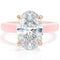 Rinfit Thin Silicone Ring for Women - Oval Cut CZ | Patented Design